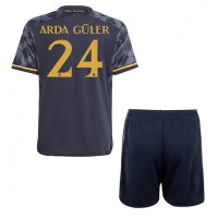 Fotballdrakt Barn Real Madrid Arda Guler #24 Bortedraktsett 2023-24 Kortermet (+ Korte bukser)